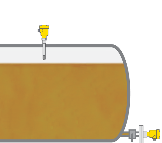 Niveaumeting en -detectie in de tank voor vloeibare brandstoffen