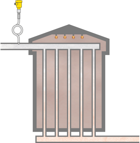 Drukmeting in het invoerkanaal van de primaire reformer 