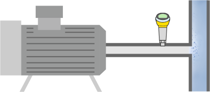 Drukmeting in de ozongasverzamelleiding