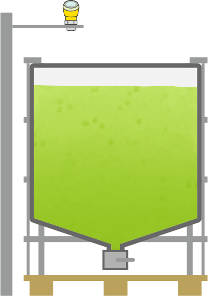 Niveaumeting in IBC-containers