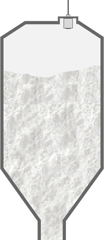 Niveaumeting in de kalksilo