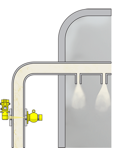 Dichtheidsmeting in de kalkoplossing