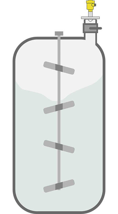 Niveaumeting bij de productie van kauwgombasis