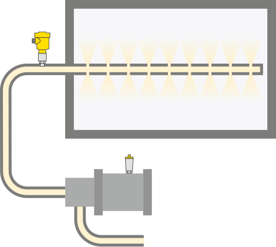 Drukmeting in de homogenisator