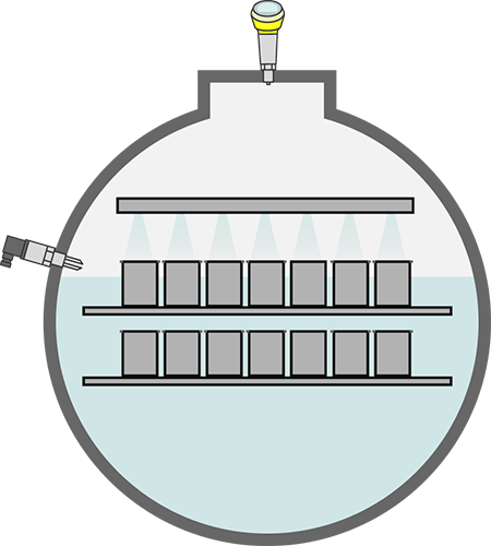 Drukbewaking en niveaudetectie in de autoclaaf