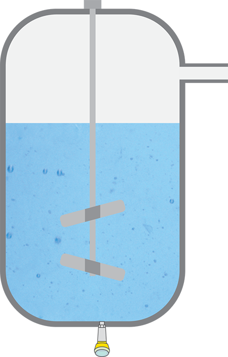 Niveaumeting bij de regeling van de pH-waarde