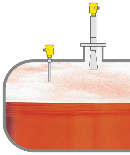 Niveaumeting en niveaudetectie bij de opslag van toxische vloeistoffen
