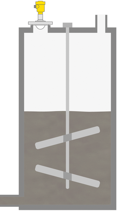 Niveaumeting in de mudtanks