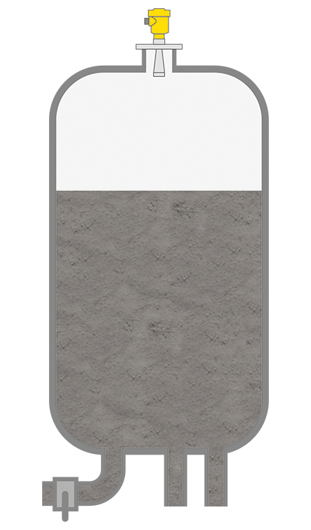 Niveaumeting in de triptank