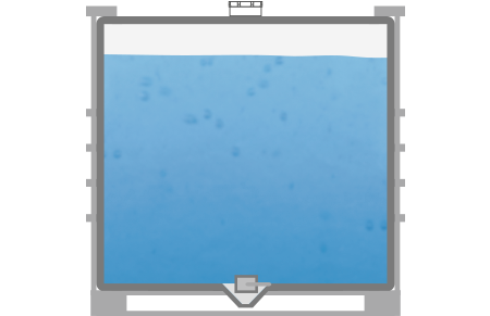 Niveaumeting in IBC-containers