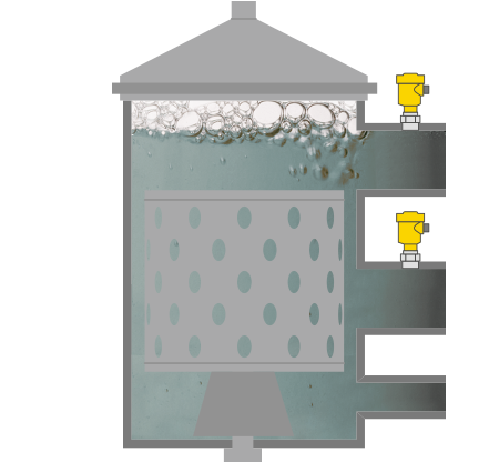 Drukmeting in de drukzeef