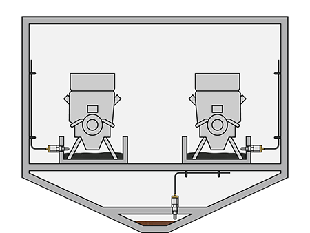 Niveaudetectie voor bilge- en lekkagebewaking