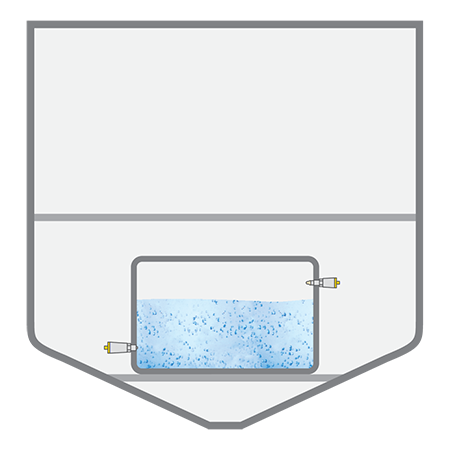 Niveaumeting in de drinkwatertank