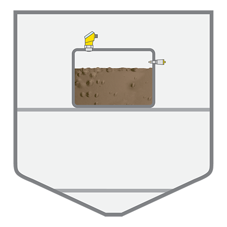 Niveaumeting in de grijs- of zwartwatertank