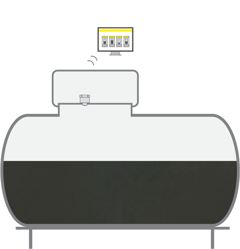 Niveaumeting in mobiele dieseltanks