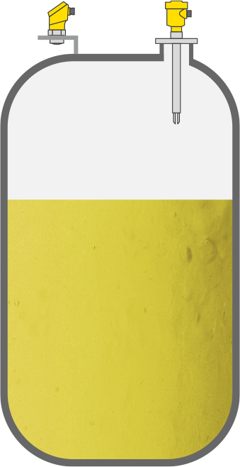 Niveaumeting en -signalering in de chemicaliëntank