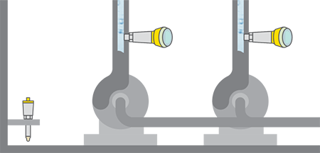 Drukbewaking en overstromingsbeveiliging in de pompkamer